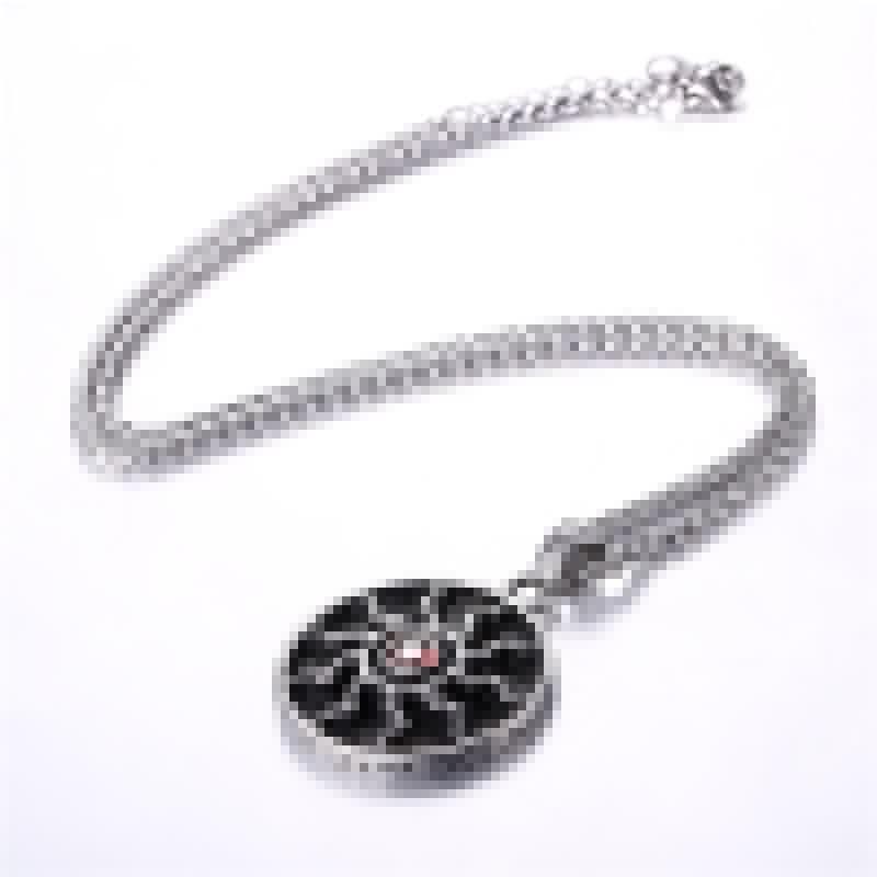 European and American New Stainless Steel Sun Blackened Necklace Pendant Style