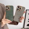 Leder-Telefonhülle für iPhone 13 11 12 14 15 Pro Max 15 Plus Galvanisierter Rahmen Lammfell-Telefonhülle für IPHON 13 14 15 Promax