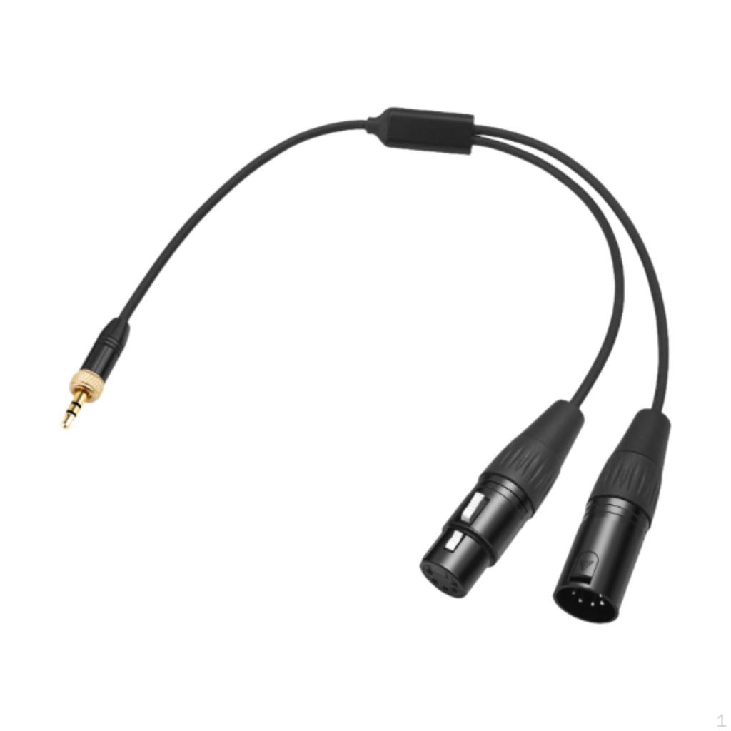 Dmx Stage Light Cable Cb-dmx-acp-1/2 Locking Adapter Connector 30cm 3.5mm to 2