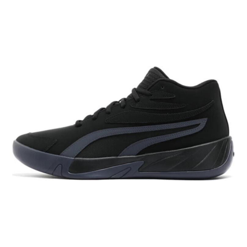 Puma Court Pro Nubuck Comode Versatili Antiscivolo Resistenti Scarpe da Basket Mid-Top Sneaker Unisex Nero 311137-04