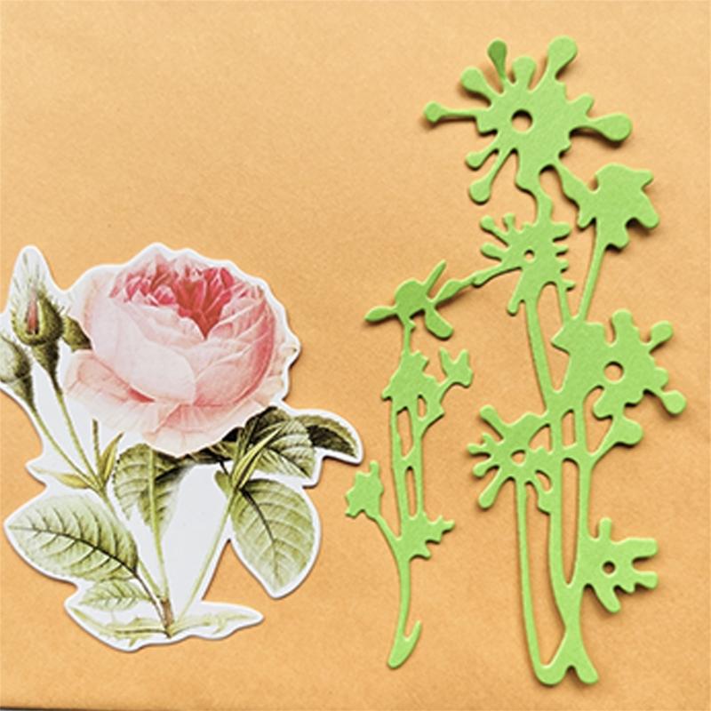 Leaf Flower Metal Cutting Dies DIY Craft Carbon Steel Embossing Template Stencil Scrapbooking for Card Die Cuts Mold