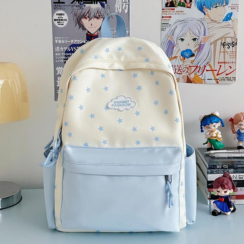 2025 new schoolbag women ins niche large-capacity backpack campus junior high school students high value simple backpack