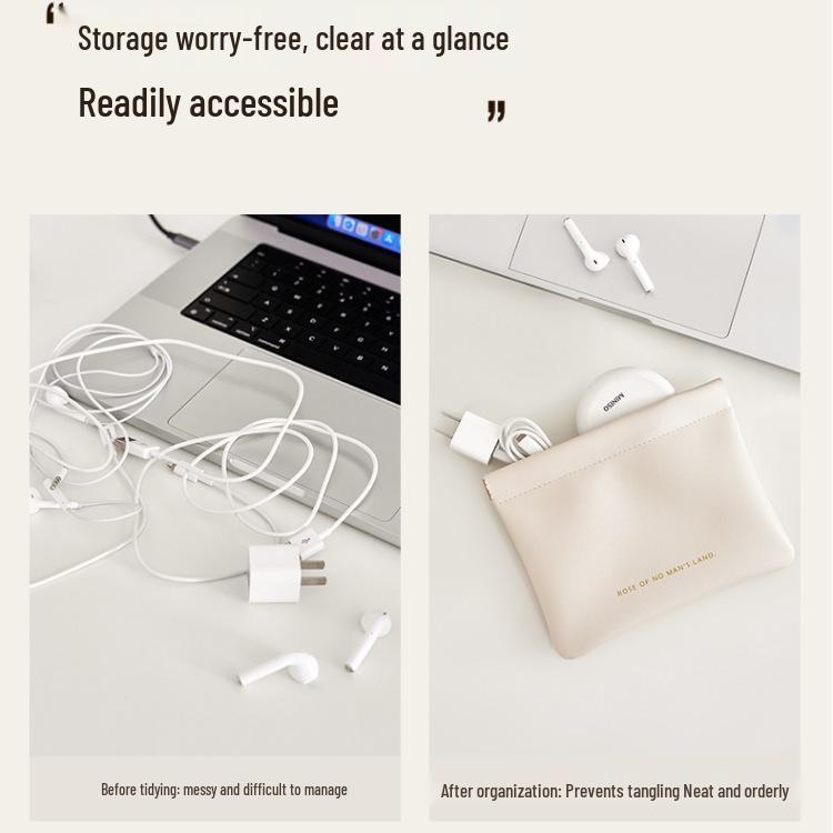 Portable Makeup & Storage Bag with Automatic Spring Clip Closure