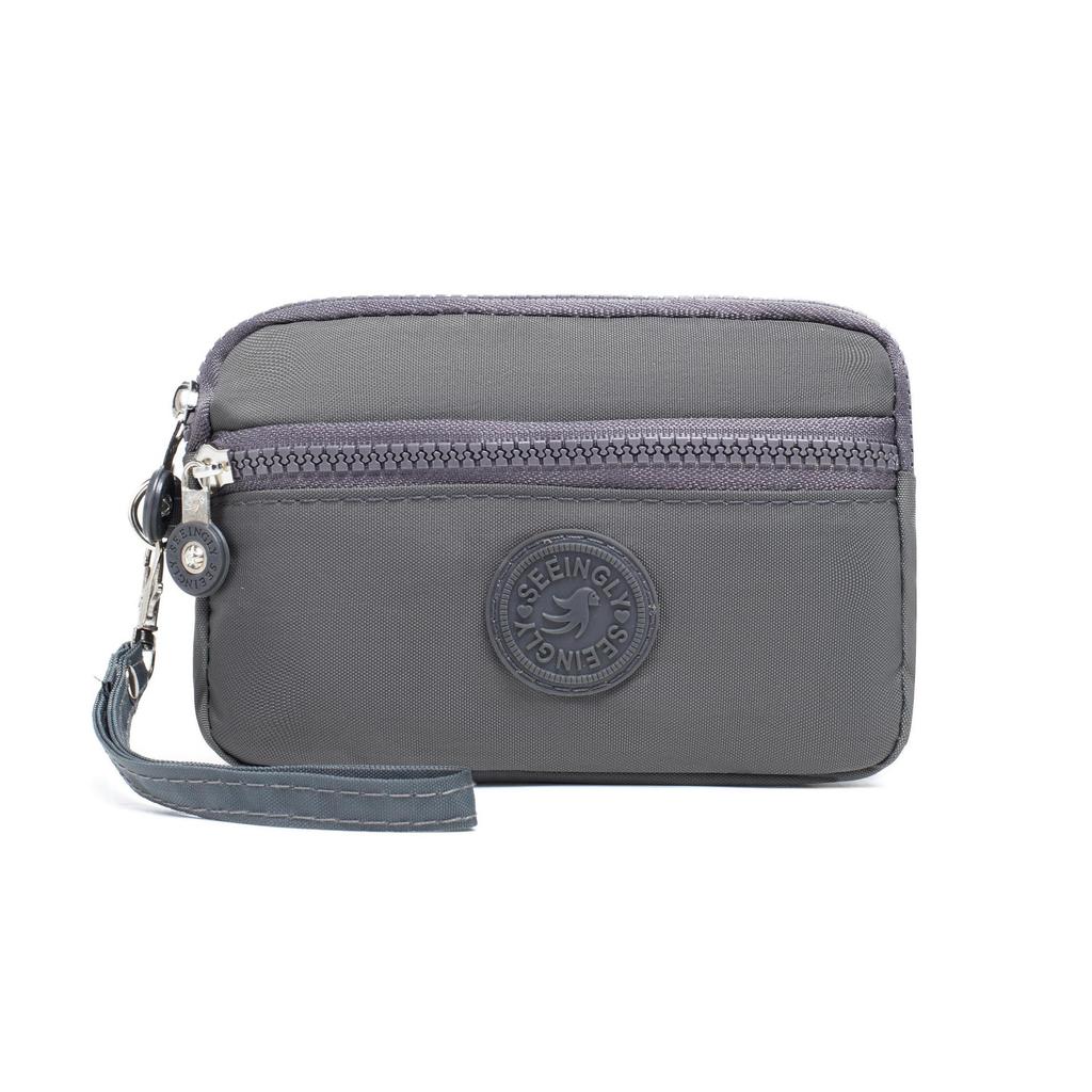 New women nylon large-capacity wallet girl waterproof mobile phone bag men coin purse