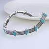 Collier Ras-du-cou Style Vintage Turquoise Alliage Bohème Réglable Collier pour Femme Bijou Cadeau