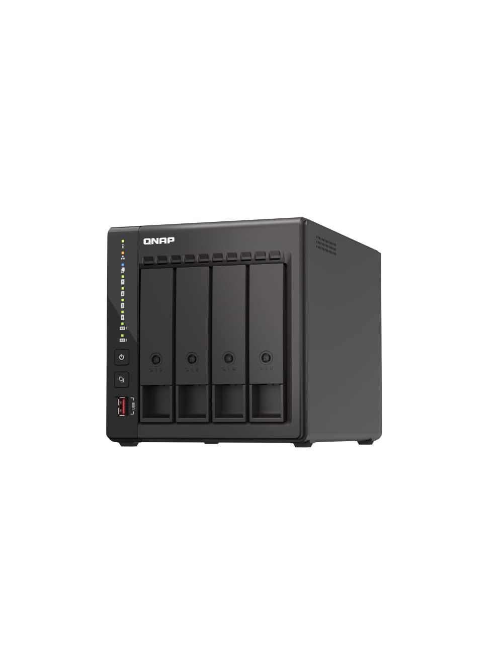 

QNAP TS-453E-8G-US 4 Bay High-Performance Desktop NAS with Intel Celeron Quad-core Processor, 8 GB DDR4 RAM and Dual 2.5GbE (2.5G/1G/100M) Network Con