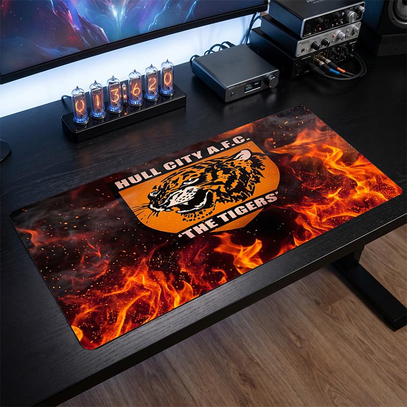 Tappetino Mouse Grande Stampa Calcio Hull City, Tappetino Esteso Antiscivolo per Scrivania Gaming Ufficio Casa