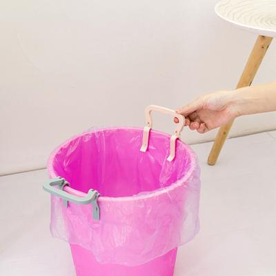 4Pcs Trash Can Clips Anti-Slip Double Clip Design Easy Installation Handle Garbage Bag Trash Fastener Can Barrel Household Helper