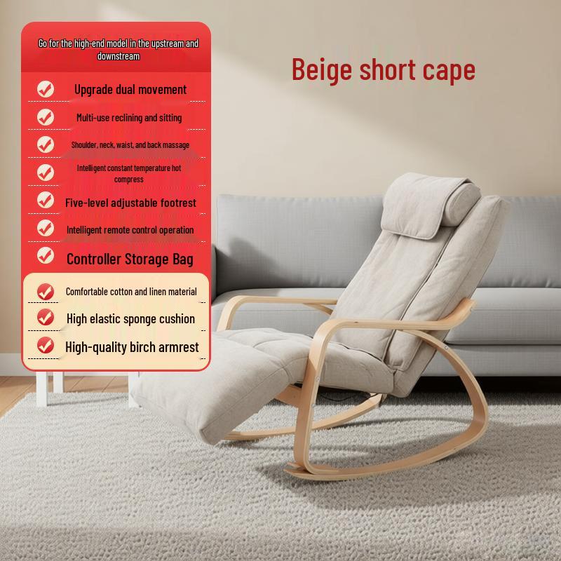 Massage Rocking Chair: Multi-functional Reclining Pad Sofa for Home and Living Room