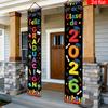 1Set Spanish Banner for Class of 2026 Graduation Front Door Porch Sign Perfect for Graduation Ceremony and Hanging Decor