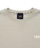 LEE Felt Twitch Logo Sweatshirt Grayish Beige