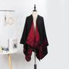 Double-Sided Cloak, Ethnic Style Pattern Shawl, High-End Wear, Women Wear Warm Shawl Jacket On Both Sides