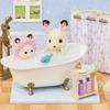 Le set baignoire et douche - sylvanian families - 5739 - ensemble de salle de bain avec accessoires