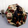 Dog pattern, automatic folding umbrella, portable and foldable design, 8 ribs, a Christmas or birthday gift.