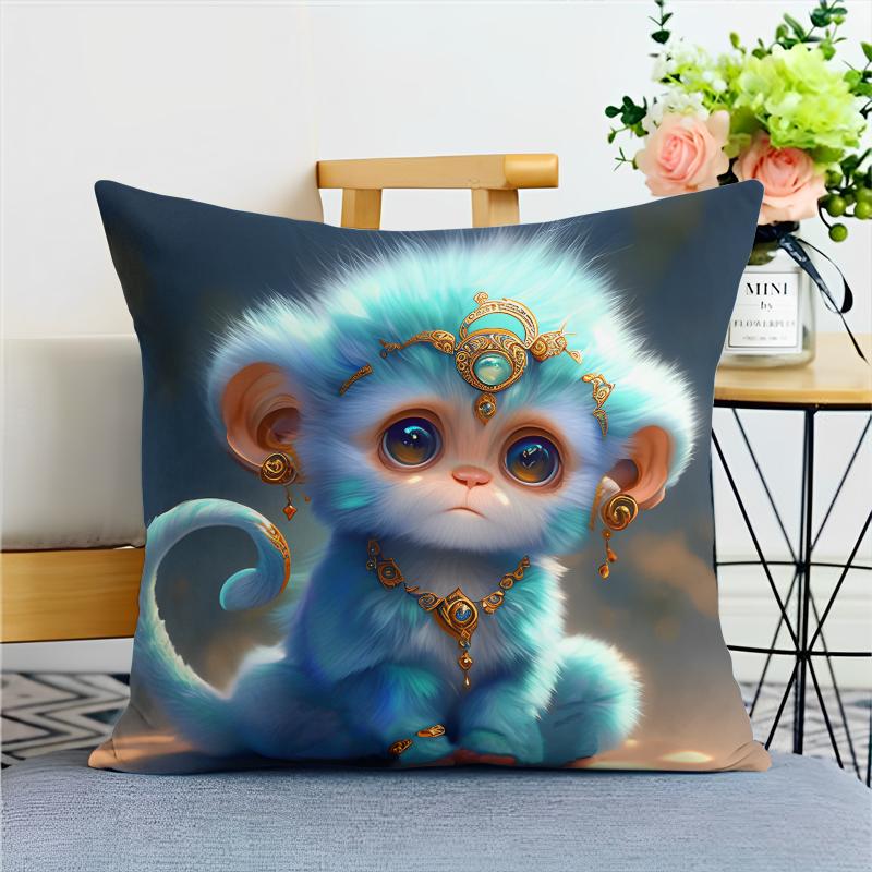Beautiful Chinese Zodiac Pillowcase Dormitory Decoration Office Living Room Home Pillowcase