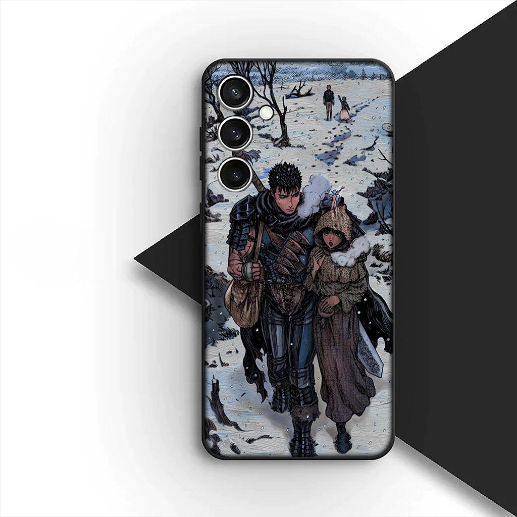 Casing Phone Cover for Samsung Galaxy S22 S21 S20 FE Ultra Plus A07 A17 A15 A16 A25 A57 A37 Case  Berserk Anime Guts