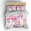 Japanese 3D Anime Moe Double Bed Duvet Cover Bed European Bedding Sets Home Textiles Luxury Pillow Cases Bedroom Bedding Sets