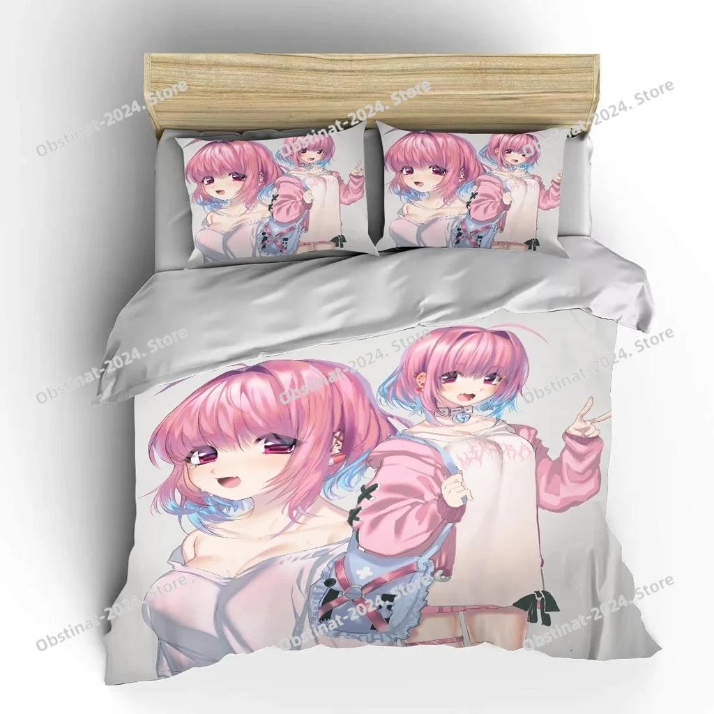 Japanese 3D Anime Moe Double Bed Duvet Cover Bed European Bedding Sets Home Textiles Luxury Pillow Cases Bedroom Bedding Sets