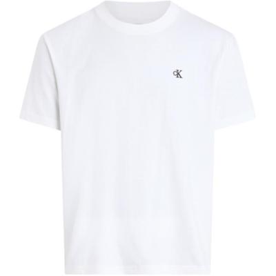 Short Sleeve Letter Round Neck T-Shirt Men Tops White J30J327473-YAF