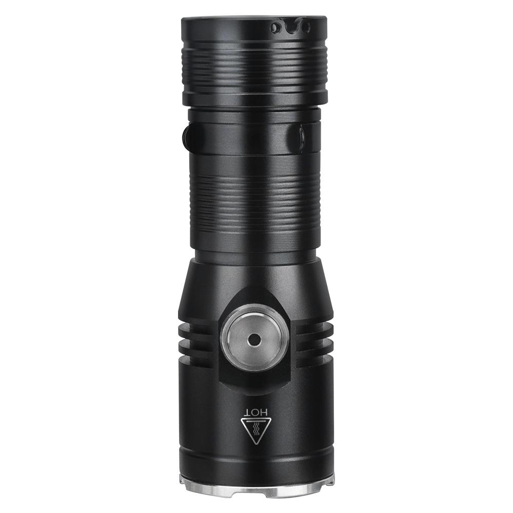 BORUiT LED Flashlight Built-in Battery USB-C Rechargeable Lamp Waterproof Work Fishing Torch Camping Hunting Head Lamp Tiki