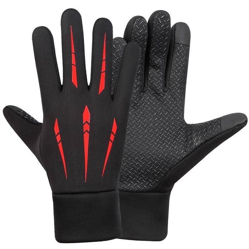 

Лыжные перчатки Зимние Мужские и Женские Флисовая подкладка Утолщенные Водонепроницаемые Ладонь Нескользящие Для улицы Сохраняют тепло Флисовая подкладка Ветрозащитные и Морозостойкие Для велоспорта Fleece-lined touch screen red