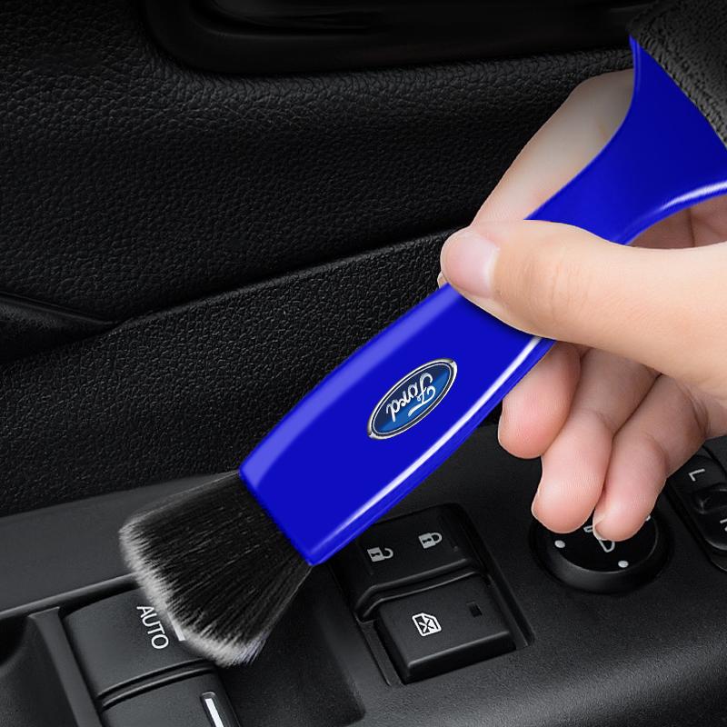 Car Air Conditioning Air Outlet Cleaning Dust Removal Soft Brush Cleaning Tool For Ford Focus Mondeo Kuga Fiesta MK7 Escort Explorer Edge 2 4 MK2 MK4