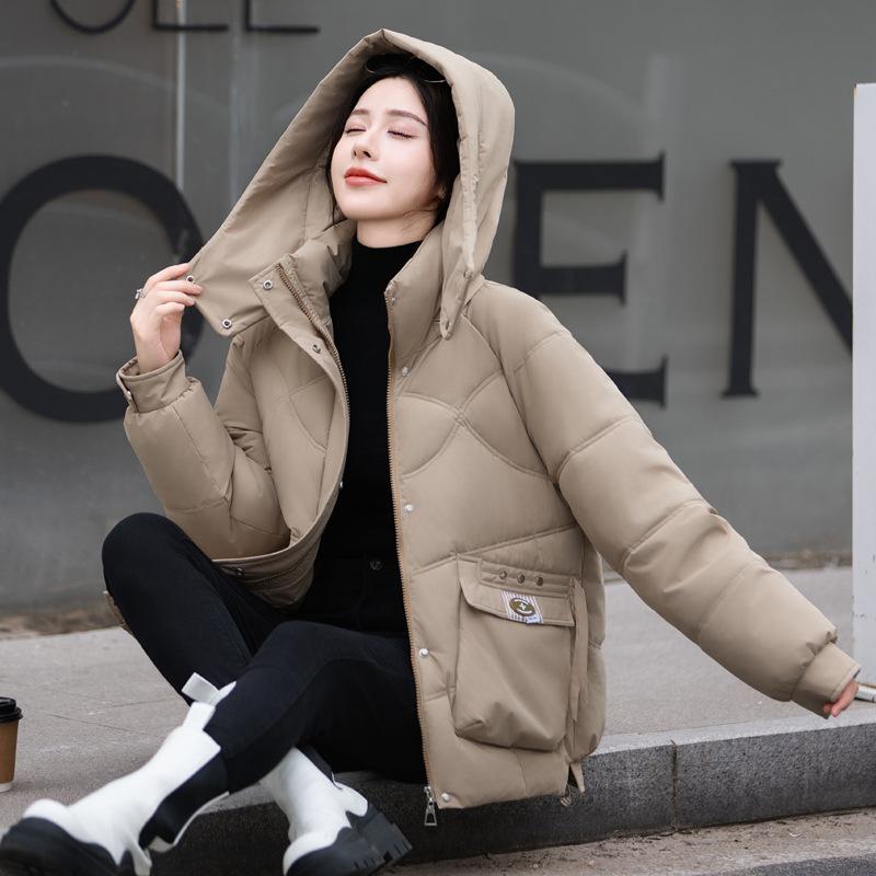 Short hooded casual fashion bread clothes cotton clothes women's winter new hooded cold clothes cotton clothes jacket women