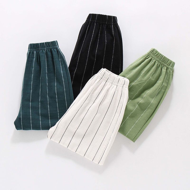 Children's Mosquito Repellent Pants Boys' Summer Thin Cotton Pants Baby's Outer Lantern Pants Girls' Leg Binding Pants