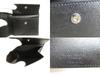 Portafoglio compatto bifold in pelle nera Saint Laurent Paris YSL autentico #9784 ricondizionato