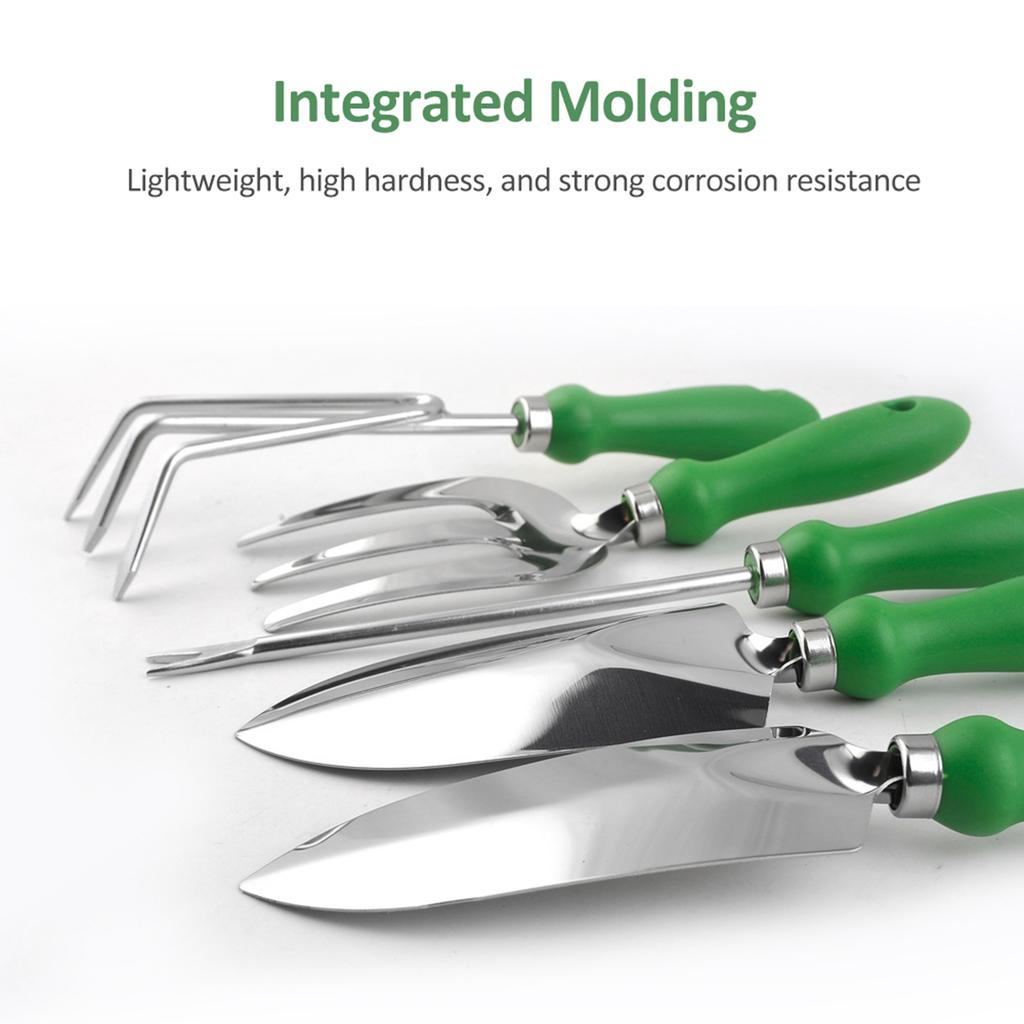 Garden Tool Set Outdoor Heavy Duty Gardening Work Set with Ergonomic Handle Garden Planting Tools Set 11 Piece