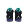 Air Jordan 5 Retro 'Black Grape' (Unisex) Black / New Emerald-Grape Ice Vintage Basketball Shoes 136027 007
