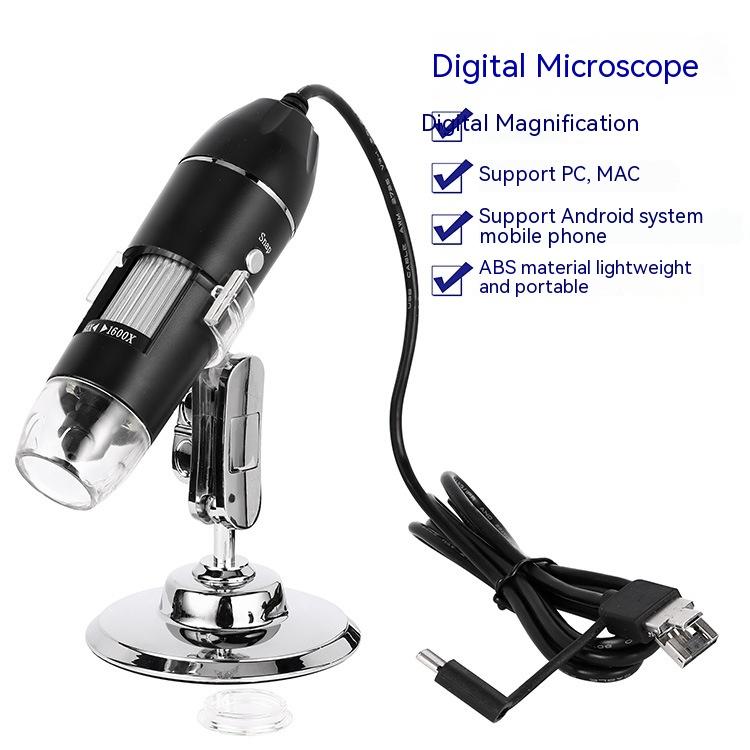 Hd 7-Inch Screen Electron Microscope Dm4 Microscope 1600X Wifi Handheld Portable Microscope