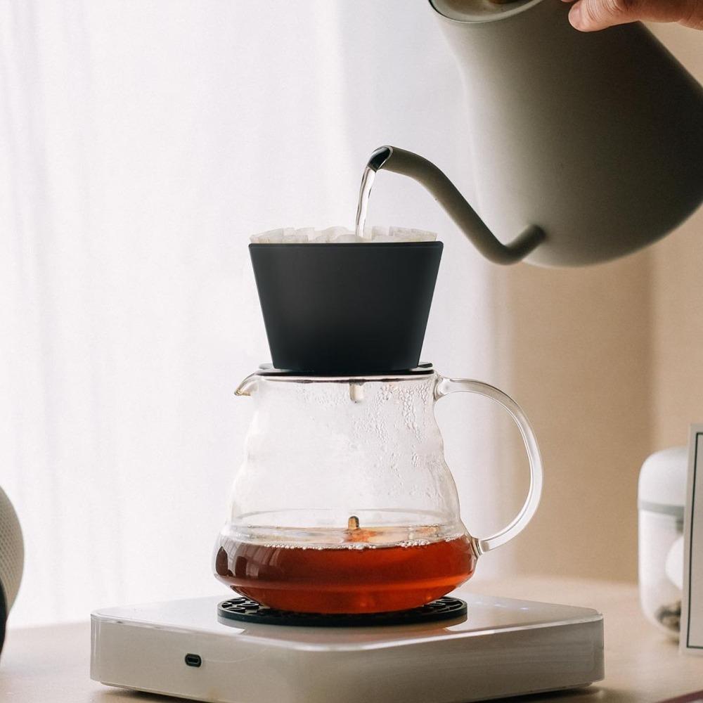 ABS Material Pour Over Coffee Dripper Wide Outlet Hole Reusable Coffee Dripper For Home Brewing
