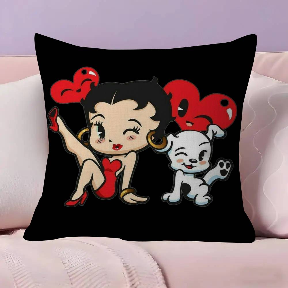 Anime Cute B-Betty Boop Pillow Cushion Cover Pillowcase Living Room Sofa Home Decor