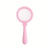 3X Magnifying Glass Handheld Magnifier with Color-Enhanced Clarity, Ergonomic Pink Handle - Battery-Free for Outdoor Insect Observation