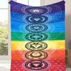 1pc Chakra Print Blanket, Soft Warm Throw Blanket Nap Blanket for Couch Sofa Office Bed Camping Travel, Multi-purpose Gift Blanket