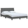 Bed Frame without Mattress  Hanko  Dark Grey 140x200 cm Fabric