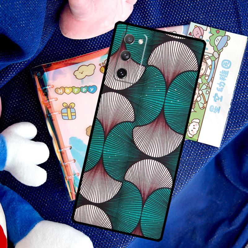 African Wax Fabric Case For Samsung Galaxy S26 Ultra S25 S24 S23 S22 S21 S10 Plus S20 FE S25 Ultra Cover Funda