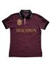 Embroidery City Series Men's Loose Fit Sweatshirt Casual Crewneck Pullover Short Sleeve Top