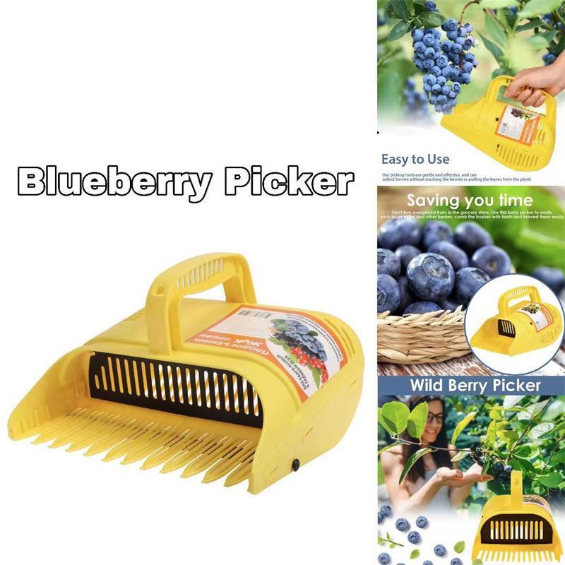 Gardening Hand Tool For Harvesting Multifunctional Portable Blueberry Picker With Comb-Shaped Blueberry Rake