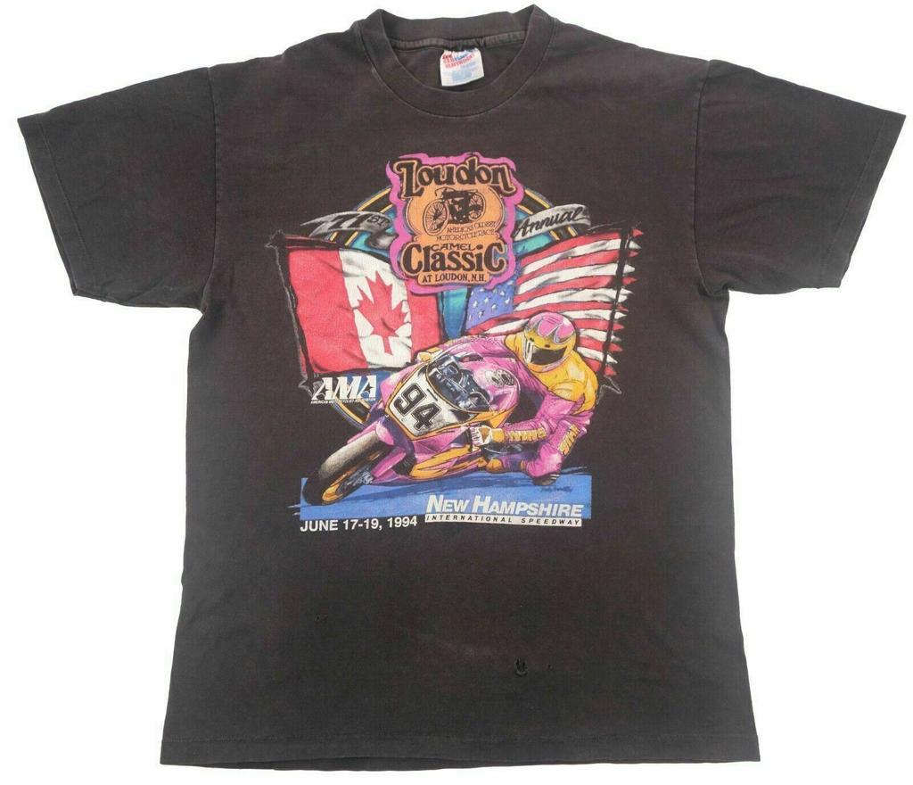 LOUDON CLASSIC vintage MOTORCYCLE RACE t shirt NEW HAMPSHIRE 1994 SPEEDWAY USA M Unisex T-Shirt