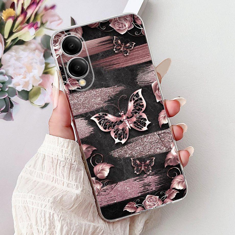 

Soft Clear Silicone Back Cover For Samsung S25 Edge Phone Case Marble Butterfly Capa For Samsung Galaxy S25 S25+ S25 Ultra Capa Galaxy S25