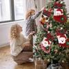 4Pcs Christmas Decorations Stockings Red Large Santa, Snowman, Bear, Reindeer Hanging Christmas Stockings Set Christmas Gifts Stocking