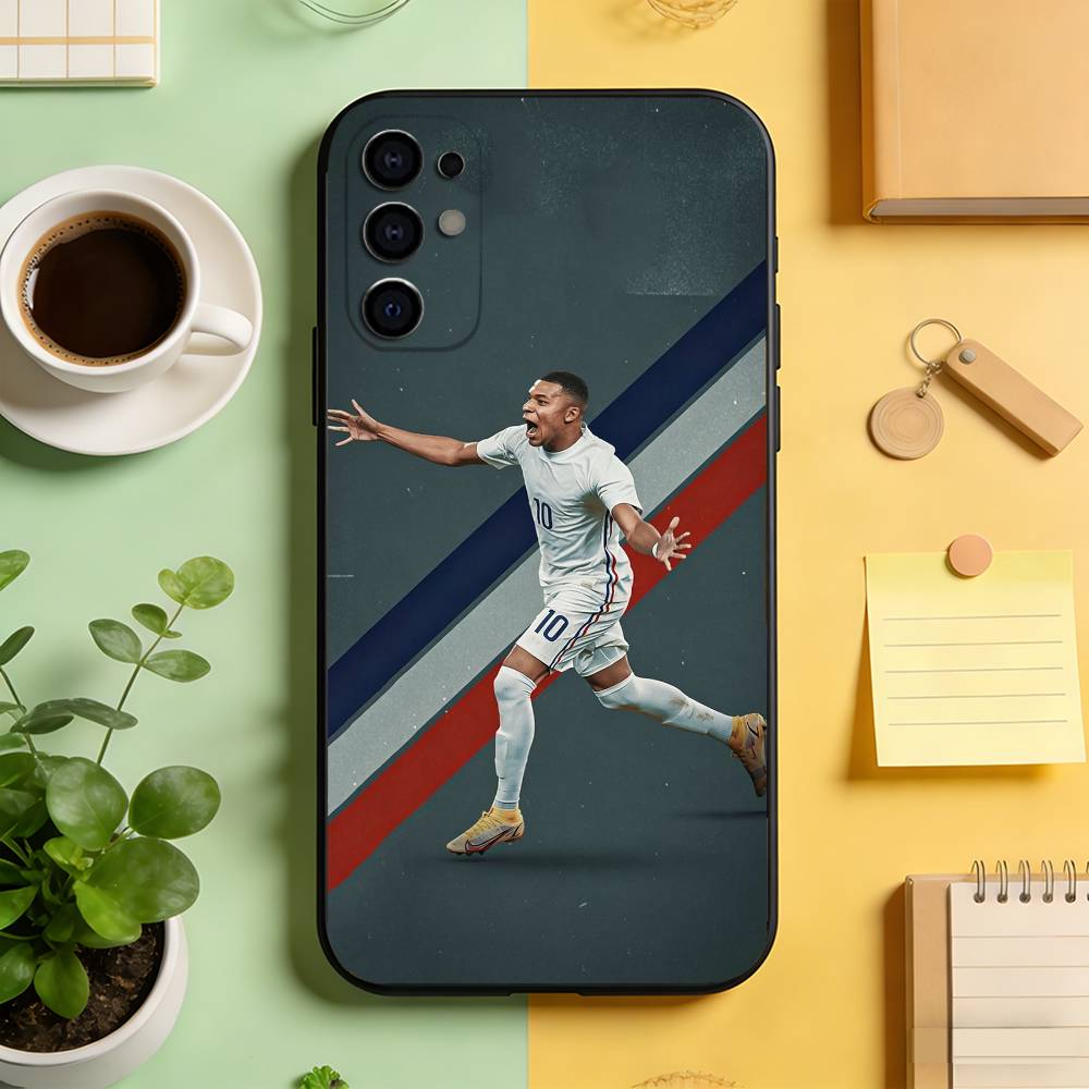 

Kylian Mbappe Phone Case For Samsung S25,S24,S21,S22,S23,S30,Ultra,S20,Plus,Fe,Lite,Note,10,Black Cover Samsung S24Plus