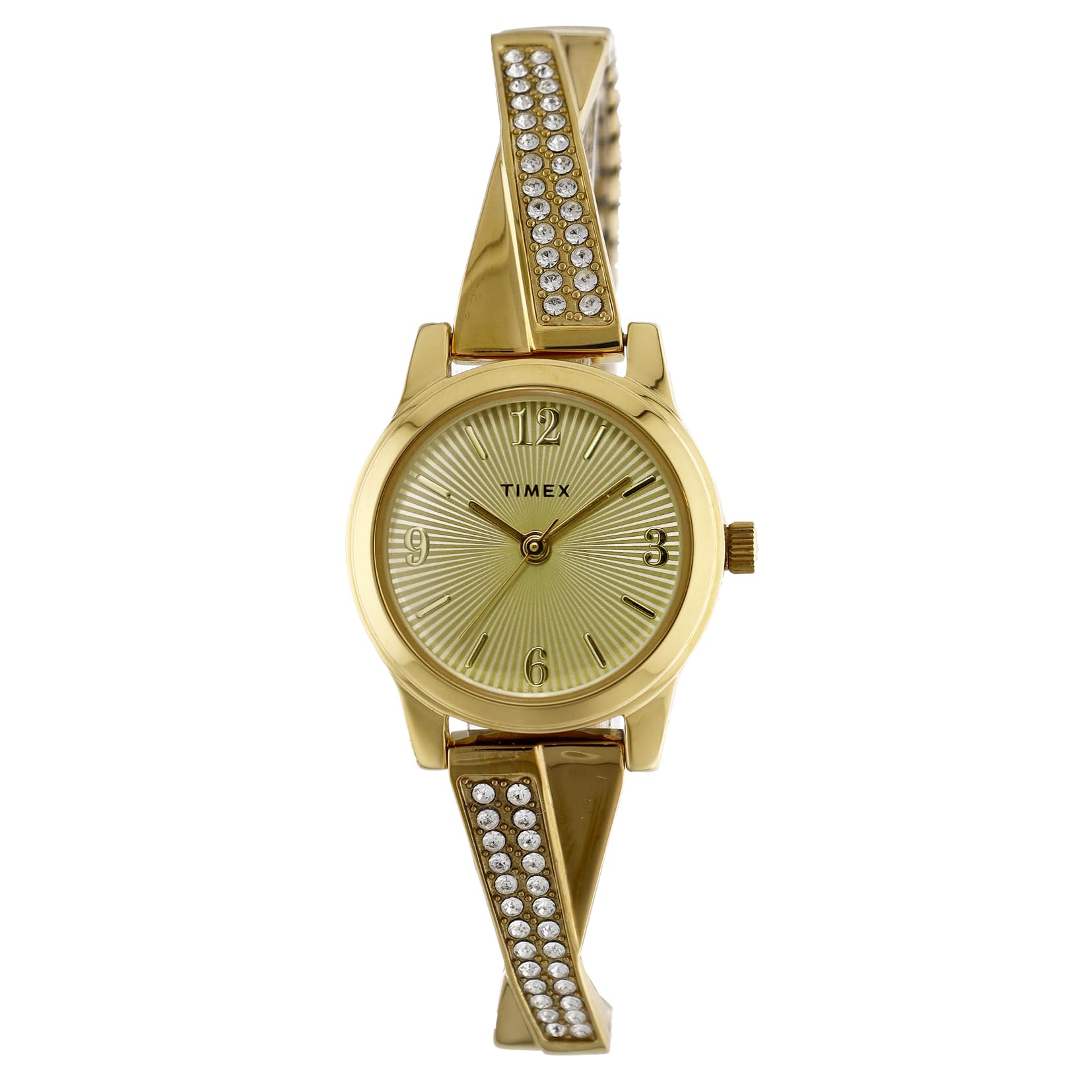 

TIMEX Women s Main Street Watch TW2Y39300, Quartz Movement, 3 ATM Water Resistance, Mineral Glass, Yellow Gold Dial, Brass [Parallel Import]