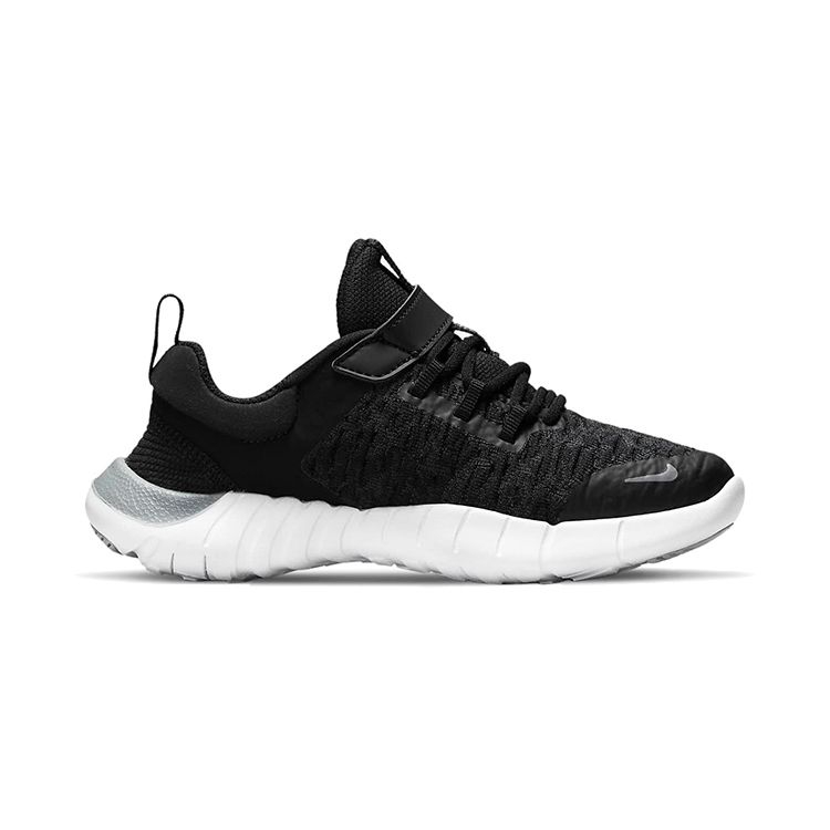 Nike Free RN 2021 PS Negru PS Gri Fum Închis Adidași Copii Gri-Fum-Deschis Alb CZ3996-001