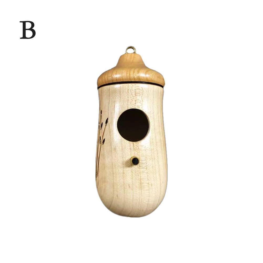 1 Pc Hummingbird House for Outside Hanging & Nesting, Wooden Birdhouse