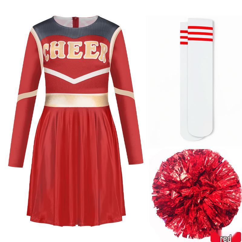 Three-Color Cheerleading Cosplay Skirt Baby Costume