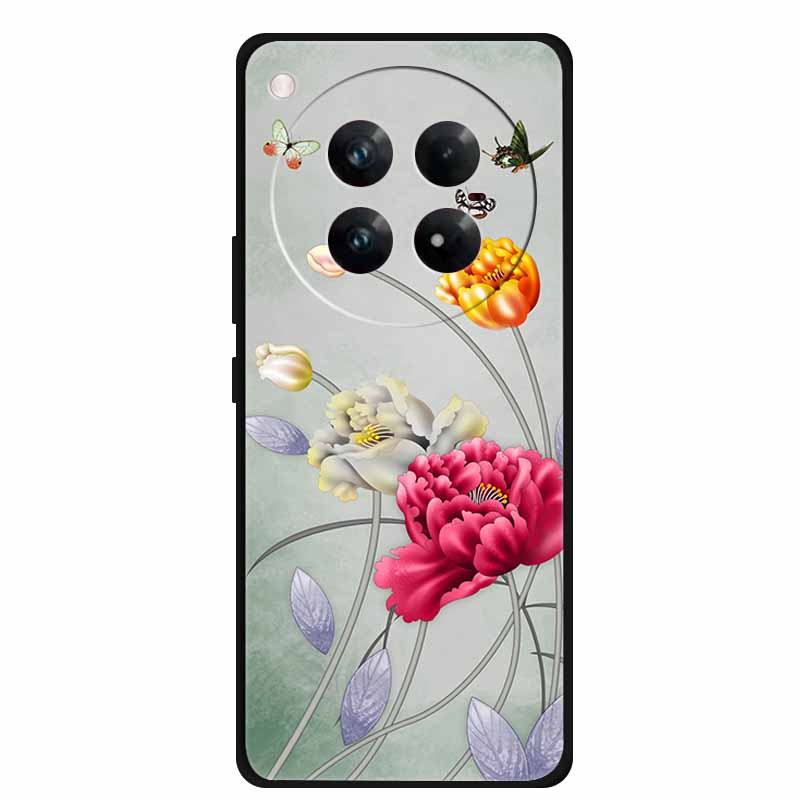 For Infinix Zero 40 5G Case Black Silicone TPU Painted Planet Cover Luxury Animal Case For Infinix Zero 40 4G Luxury FlowerFunda