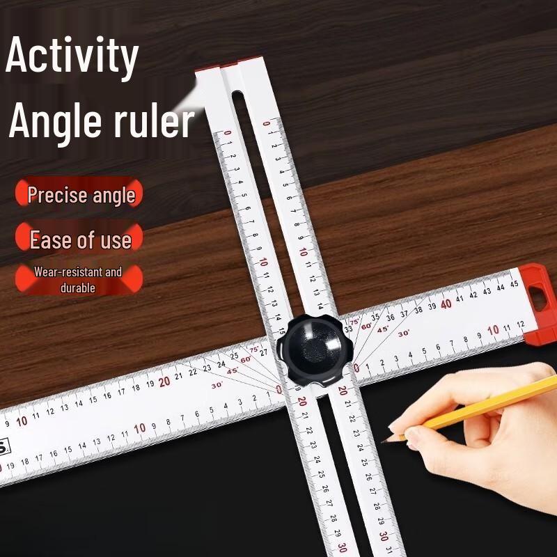 Woodworking Combination T-Square and Angle Ruler
